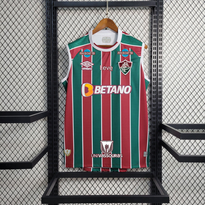 23-24 Fluminense Tricolor Com Patrocinadores sem manga