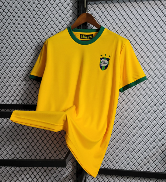 Retro 1970/1972 Brazil Home Size S-XXL