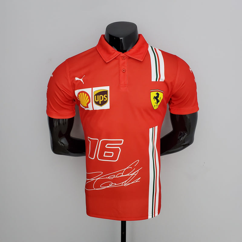 Camisa Ferrari gola polo