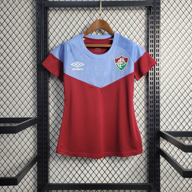 23-24 Women's Fluminense Training Suit grená e azul