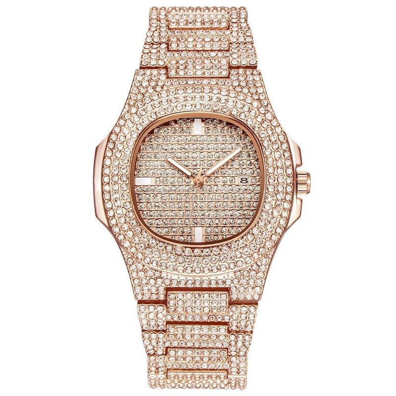 Relógio Diamond Ice - Women Style relógio 029 AmploTech ROSE 